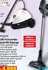 HOMEND 1261H DUSTRİDER ŞARJLI DİK SÜPÜRGE HOMEND 1261H DUSTRİDER ŞARJLI DİK SÜPÜRGE